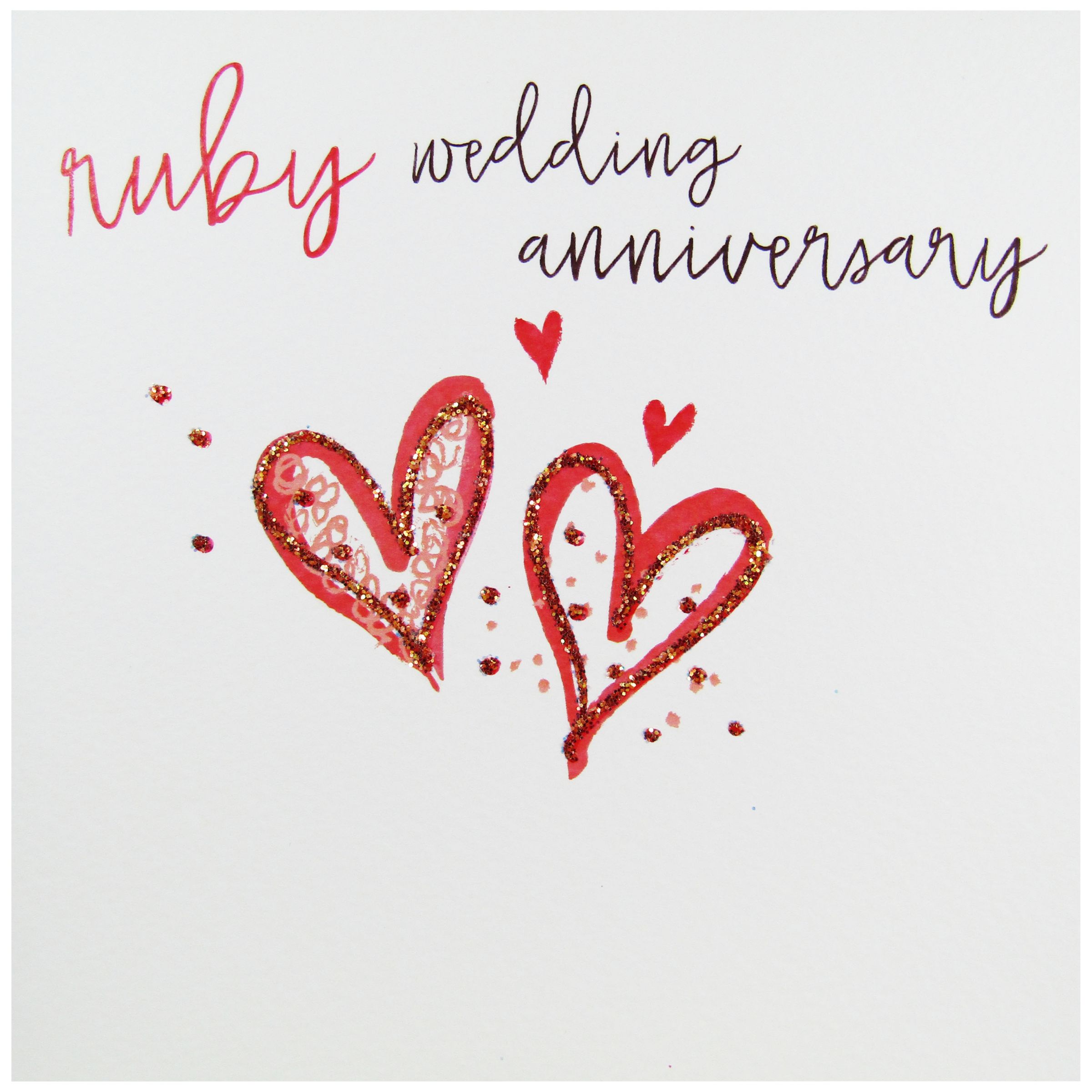 Belly Button Designs Ruby Wedding Anniversary Greeting Card At John Lewis Partners