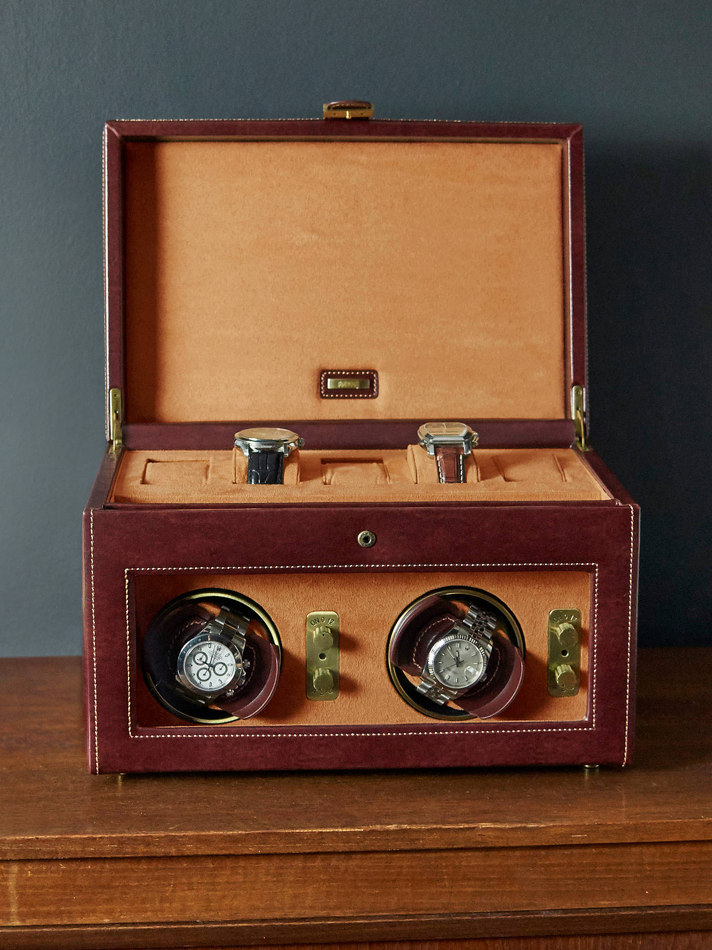 Dulwich Designs Heritage Triple Watch Winder Box at John