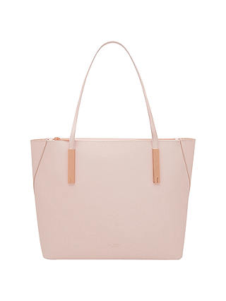 Ted Baker Poppey Leather Shopper Bag, Baby Pink