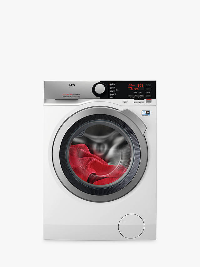 Buy AEG 7000 L7FEE865R Freestanding Washing Machine, 8kg Load, 1600rpm Spin, White Online at johnlewis.com