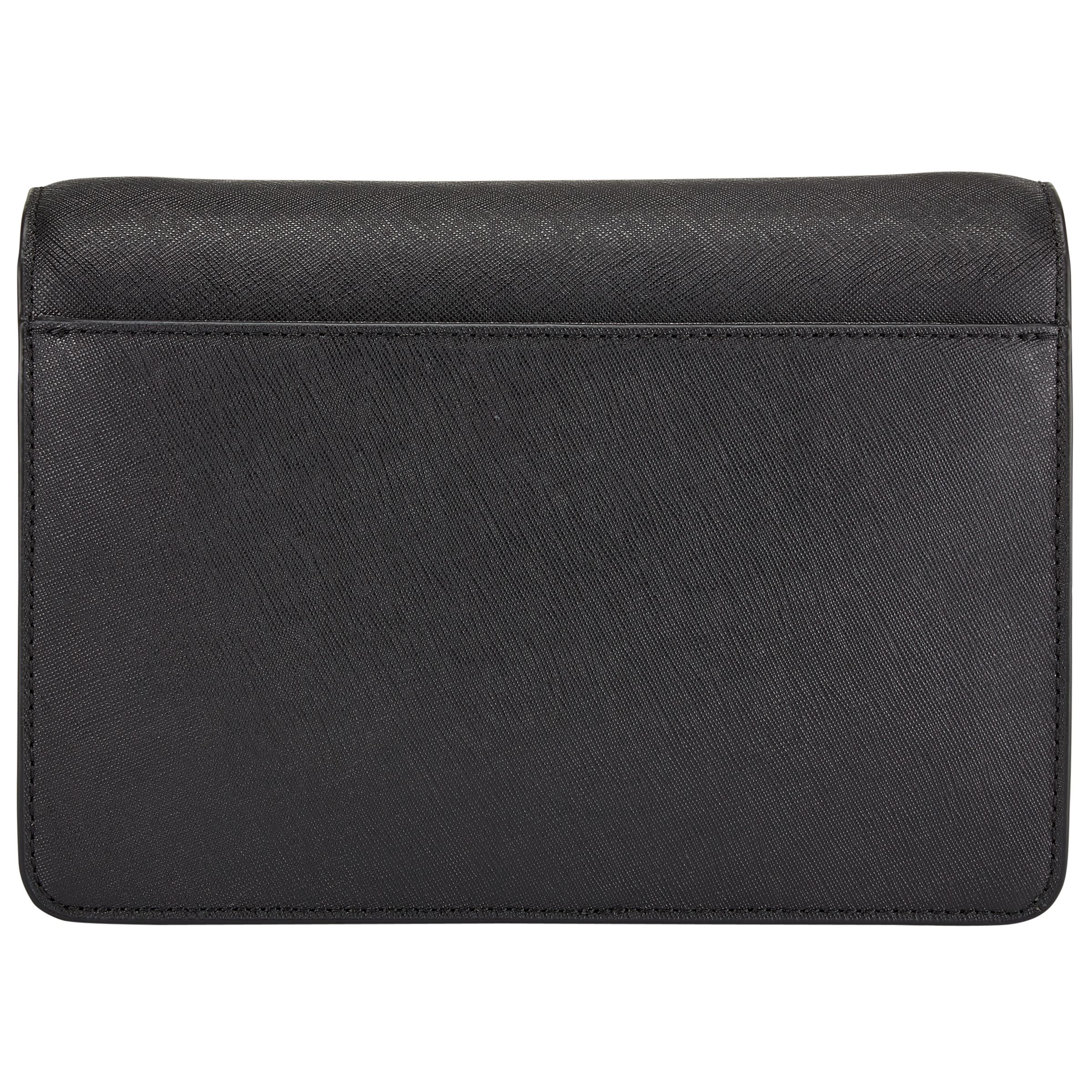 Michael Kors Daniela Large Saffiano Leather Crossbody Bag (black):  Handbags