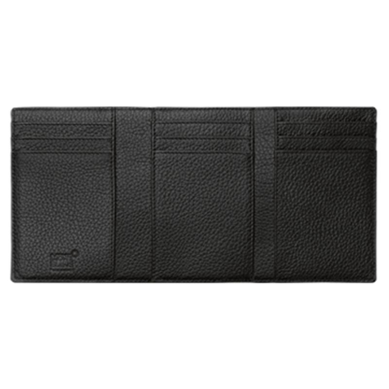 mont blanc trifold leather wallet