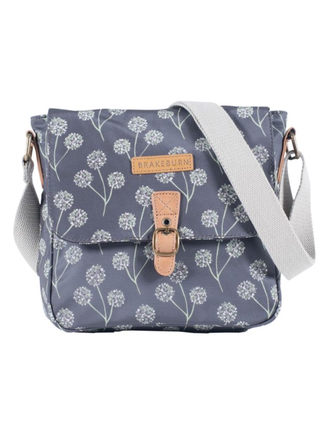 Brakeburn Floral Canvas Cross Body Bag Charcoal