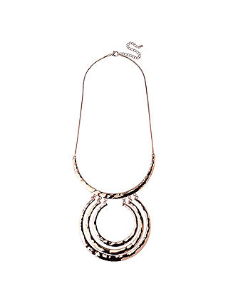 Adele Marie Textured Large Rings Pendant Necklace