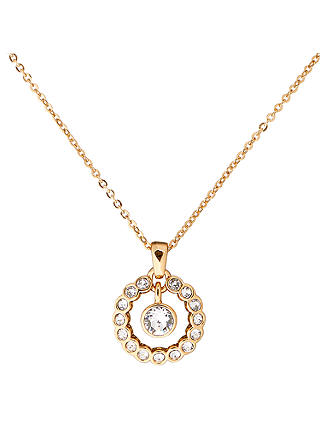 Ted Baker Cadhaa Concentric Swarovski Crystal Round Pendant Necklace