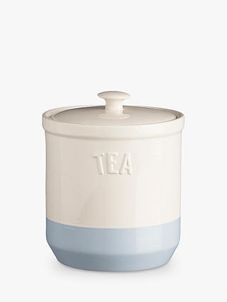 Mason Cash Bakewell Tea Jar, Cream/Blue