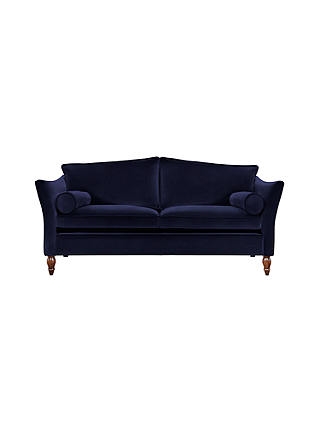 Duresta Vaughan Large 3 Seater Sofa, Umber Leg, Harrow Velvet Navy