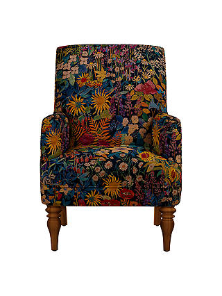 John Lewis Sterling Armchair in Liberty Fabric, Light Leg, Liberty Faria Flowers Marigold