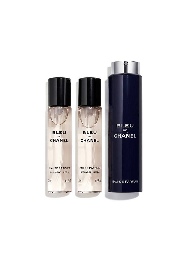 CHANEL Bleu De CHANEL Eau de Parfum Refillable Travel Spray, 3 x