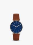 Skagen Men's Signatur Leather Strap Watch