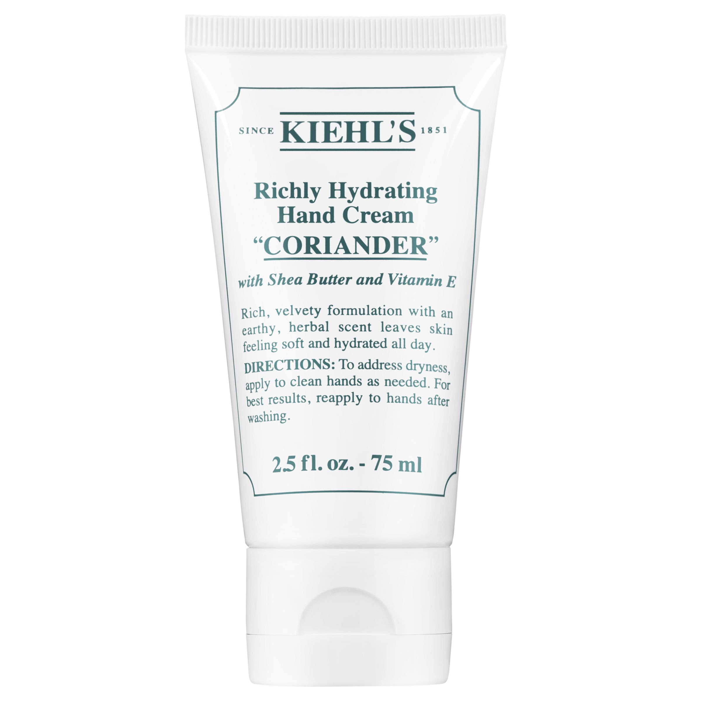 Kiehl's Richly Hydrating Hand Cream, Coriander, 75ml 1