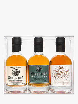 Sheep Dip and the Feathery Blended Malt Scotch Whisky Gift Set, Set of 3, 20cl
