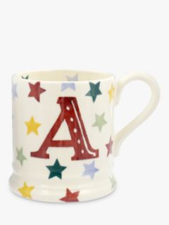 Emma Bridgewater Polka Stars Alphabet Mug, A, 310ml