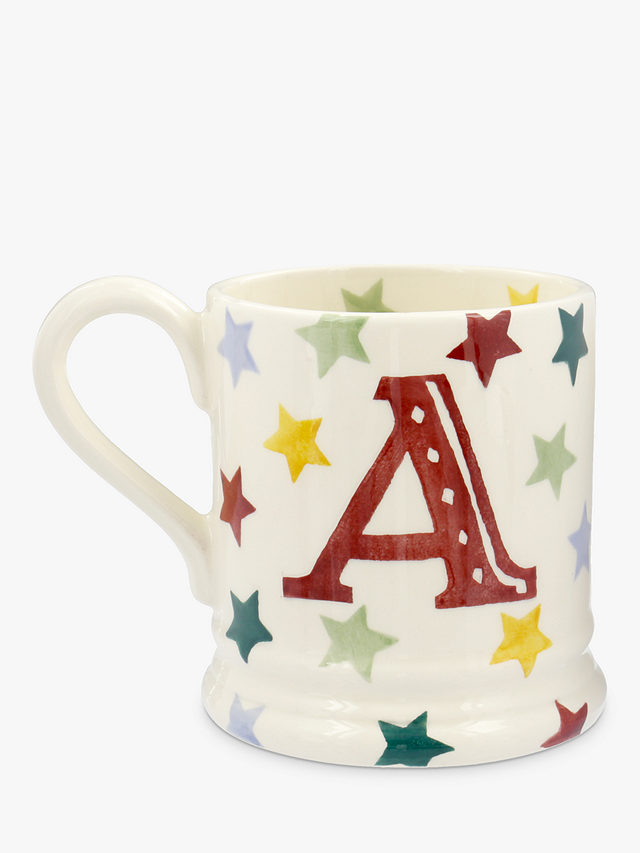 Emma Bridgewater Polka Stars Alphabet Mug, A, 310ml