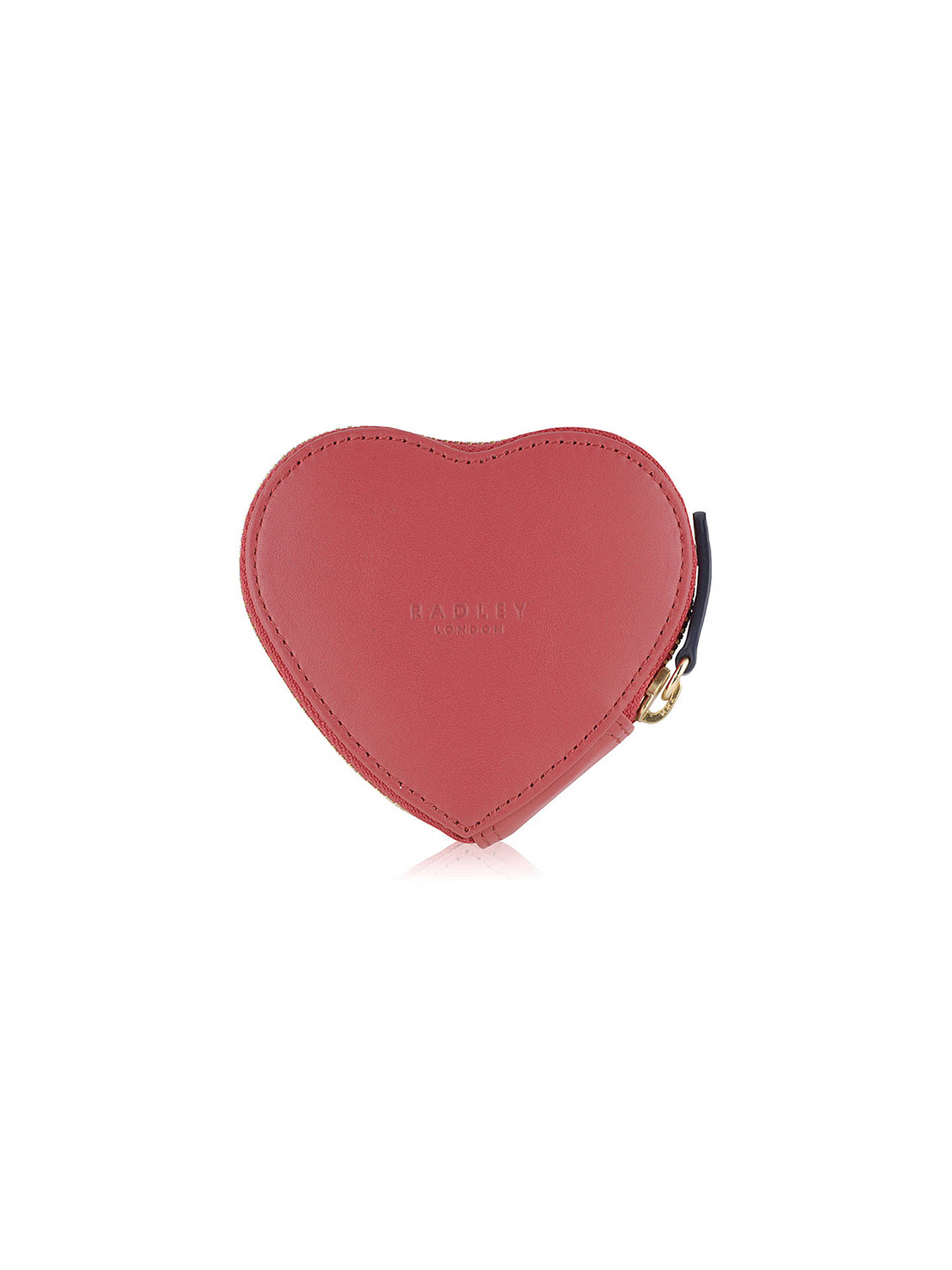 Radley Love Radley Leather Heart Coin Purse, Pink at John Lewis & Partners