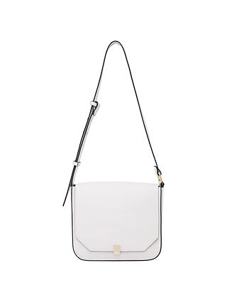 French Connection Cara Cross Body Bag, White/Utility Blue