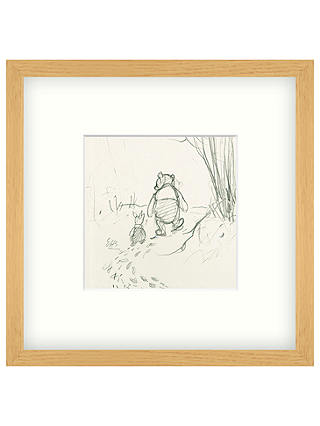 John Lewis Winnie The Pooh Framed Print, 26 x 26cm