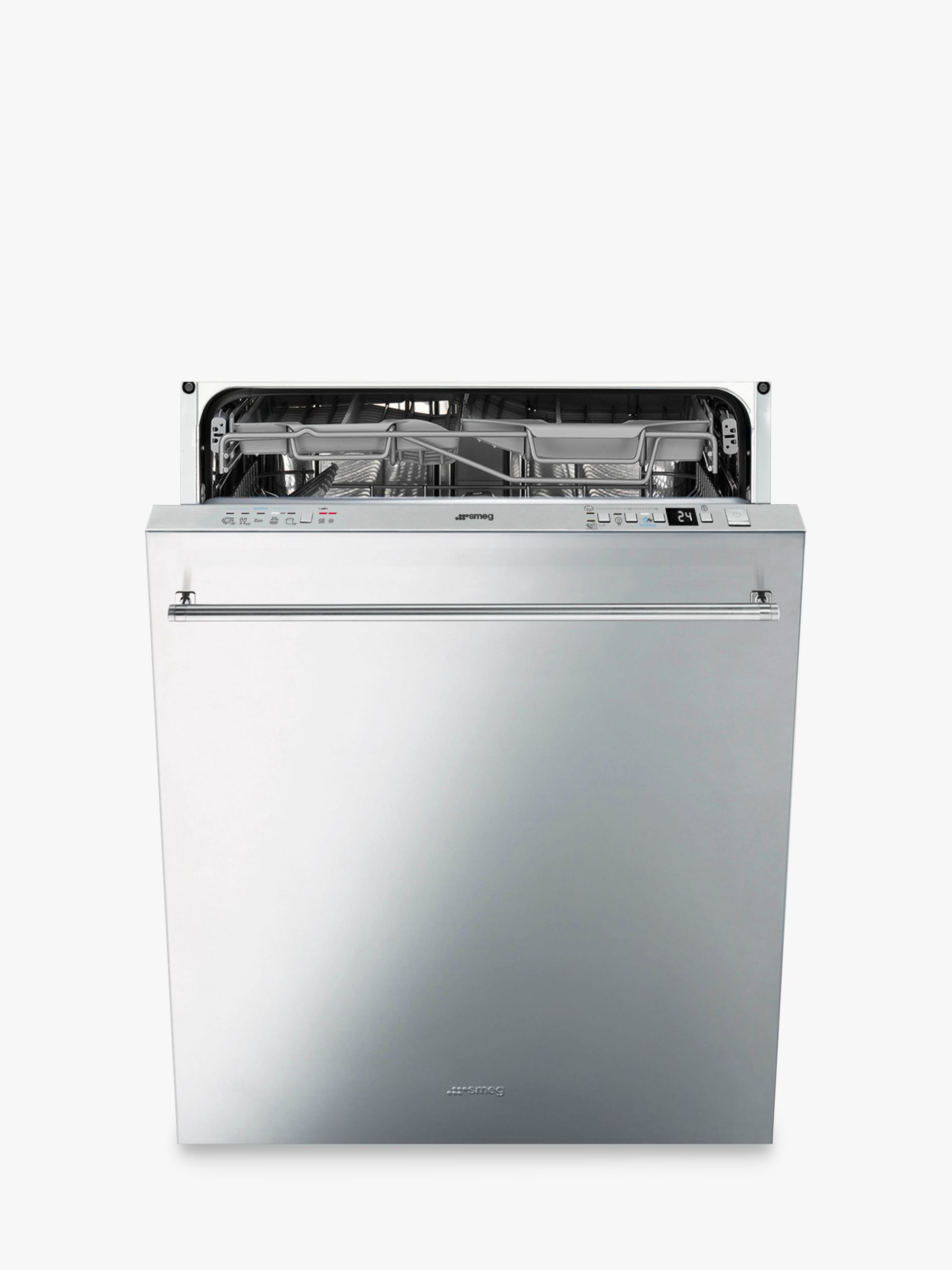 Smeg DI614PSS Integrated Dishwasher, Stainless Steel