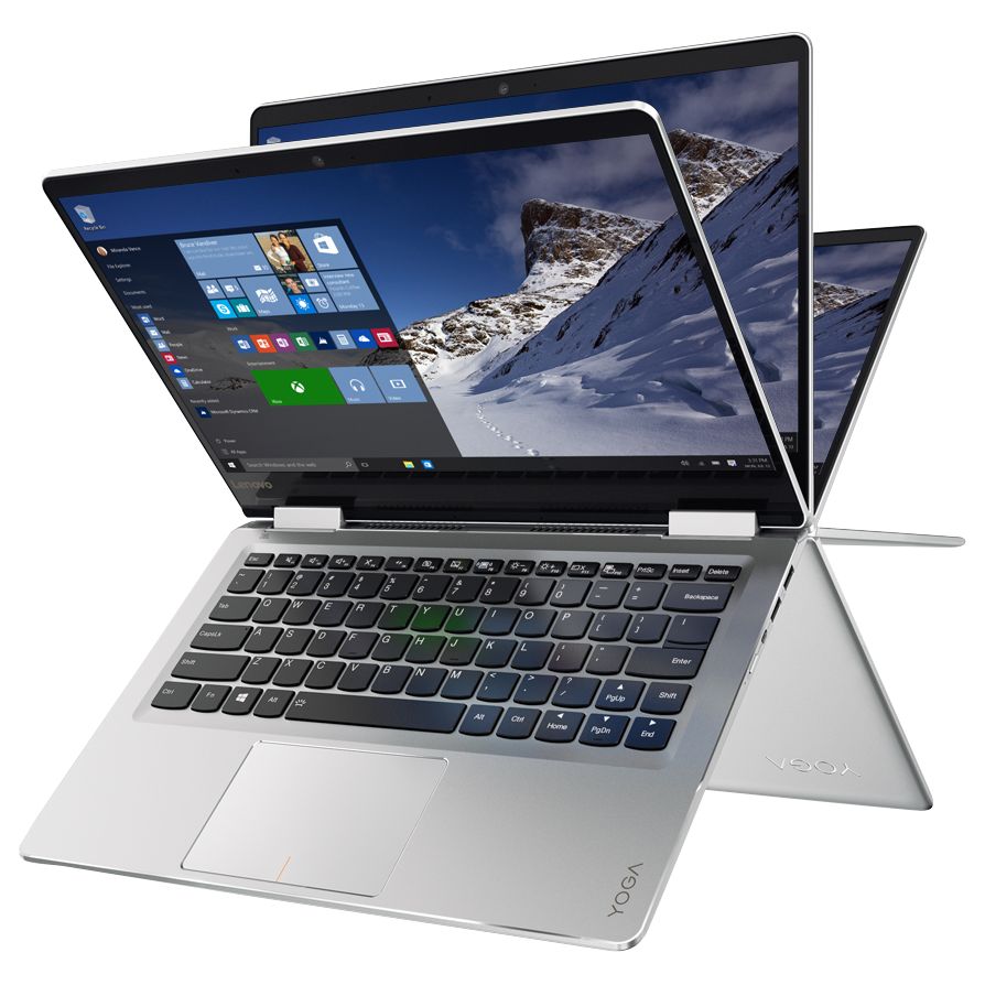 Lenovo Yoga 710 Convertible Laptop, Intel Core M3, 4GB RAM, 128GB SSD, 11.6" Full HD, Silver