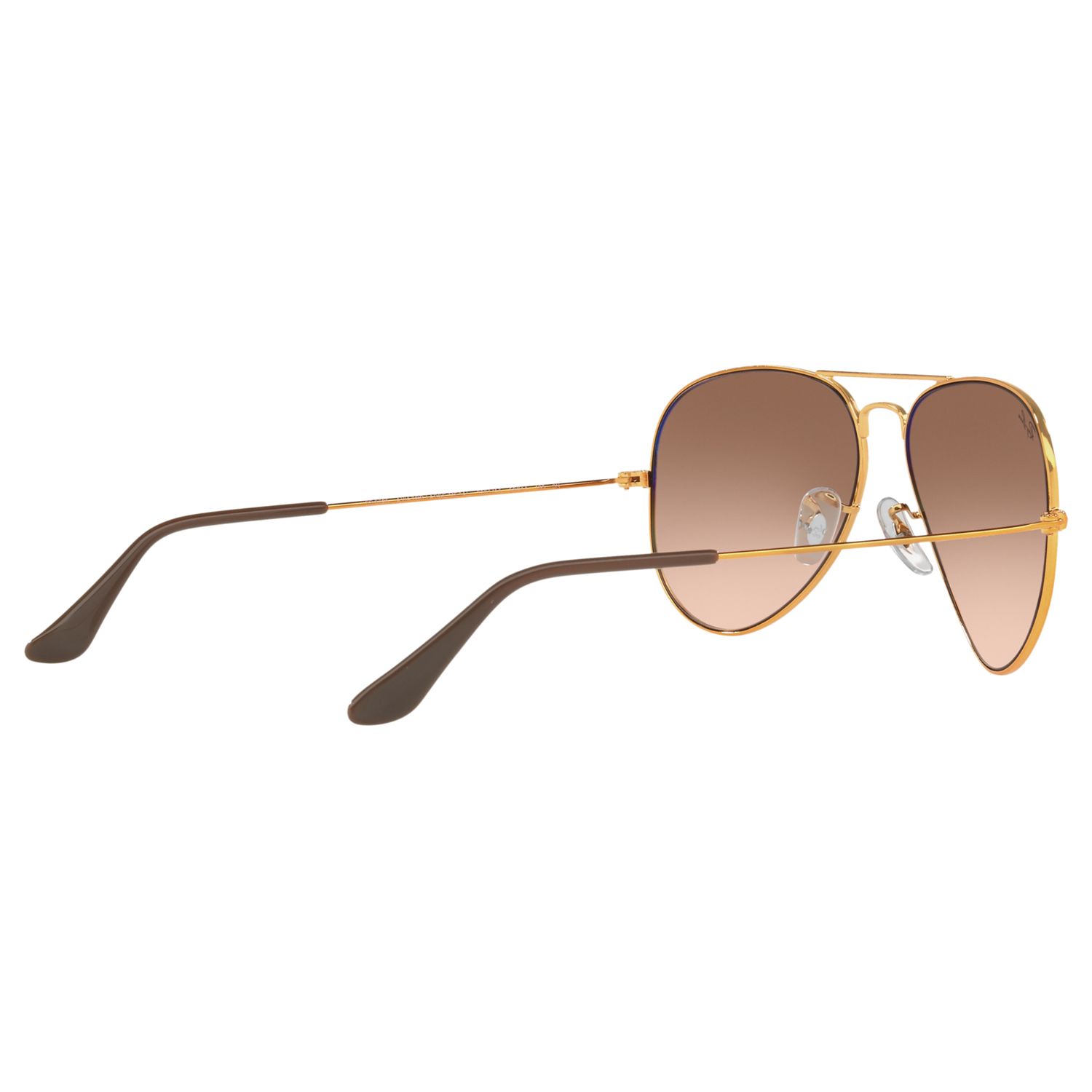 Ray-Ban RB3025 Unisex Aviator Sunglasses, Gold/Brown Gradient