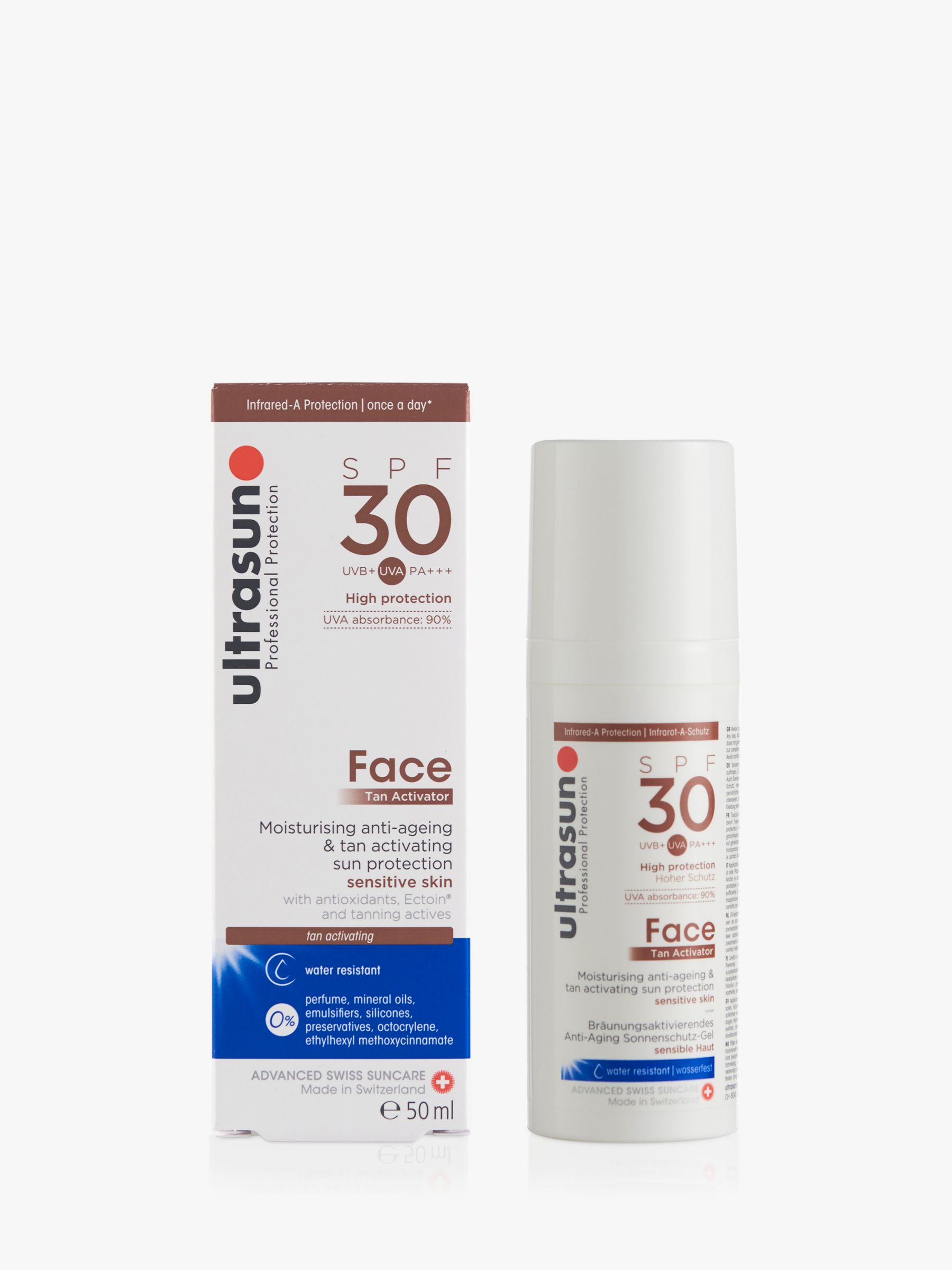 Ultrasun SPF 30 Face Tan Activator, 50ml at John Lewis & Partners