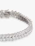 Ivory & Co. Icon Marquise Cubic Zirconia Bracelet, Silver