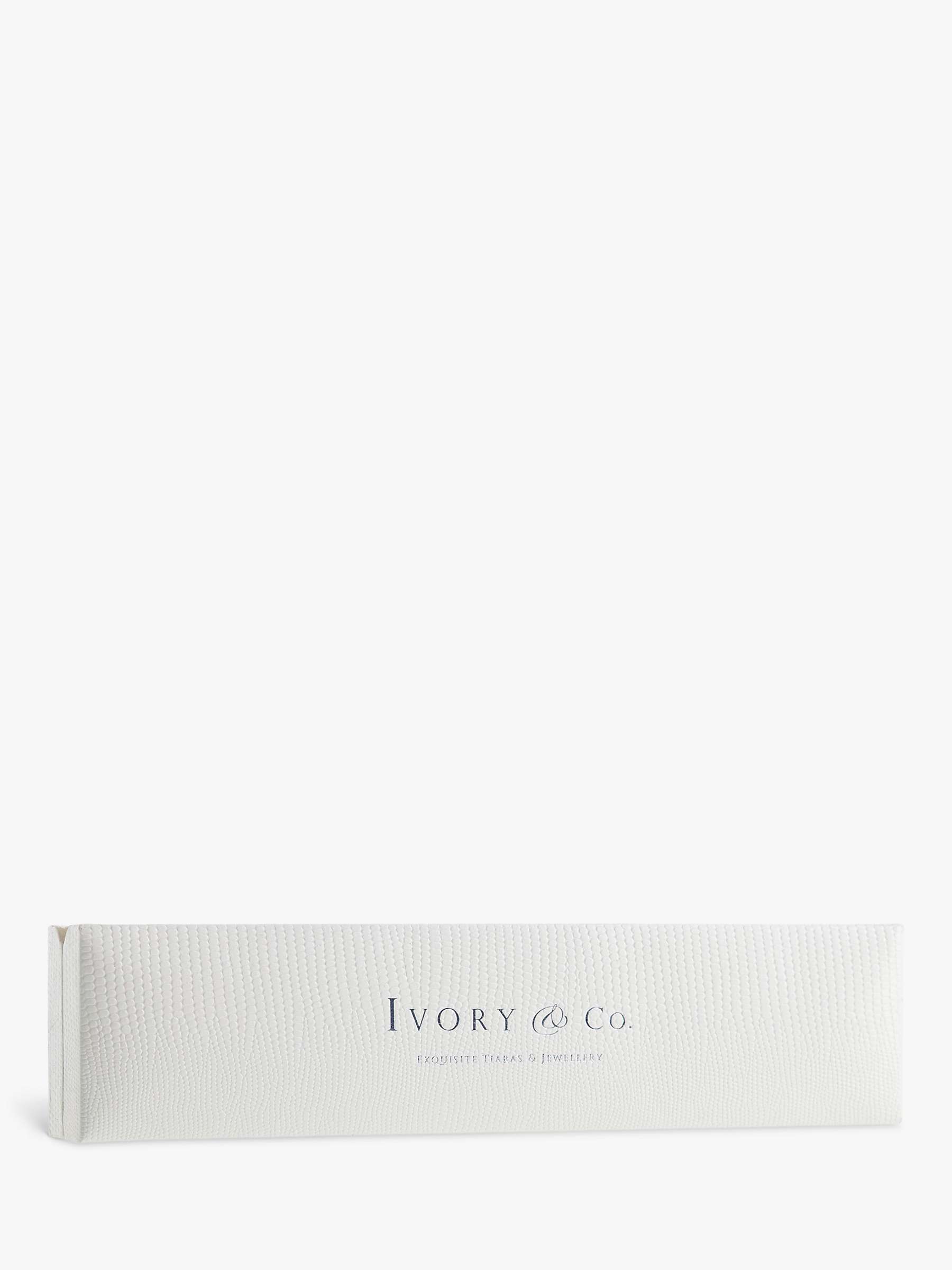 Buy Ivory & Co. Icon Marquise Cubic Zirconia Bracelet, Silver Online at johnlewis.com