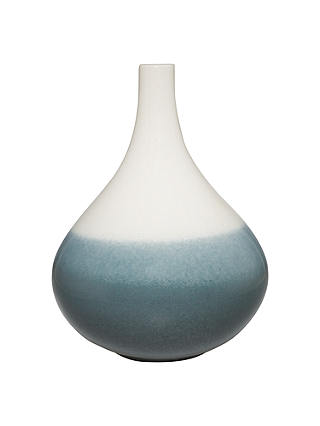 John Lewis & Partners Medium Opal Vase, Blue / Grey