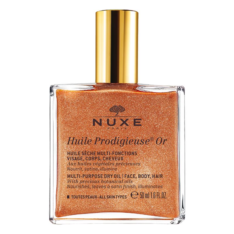 NUXE Huile Prodigieuse® Or Golden Shimmer Multi-Purpose Dry Oil for Face, Body and Hair, 50ml 1