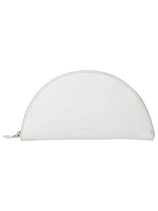 Whistles Half Moon Leather Clutch Bag