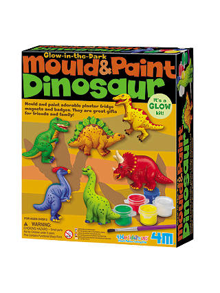 Mould & Paint Glow In The Dark Dinosaur Kit