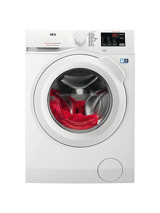 AEG L6FBI841N Freestanding Washing Machine, 8kg Load, A+++ Energy Rating, 1400rpm Spin, White