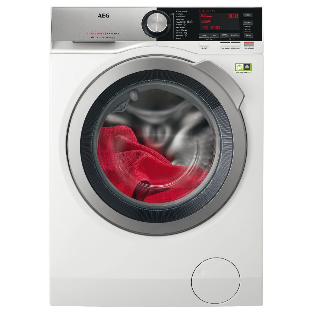 AEG L8FEC846R Freestanding Washing Machine, 8kg load, A+++ Energy Rating, 1400rpm, White Review thumbnail
