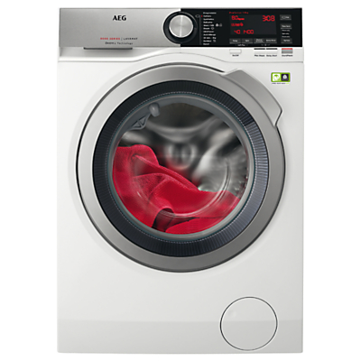 AEG L8FEC846R Freestanding Washing Machine, 8kg load, A+++ Energy Rating, 1400rpm, White