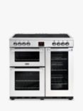 Belling Cookcentre 90E Electric Range Cooker With Ceramic Hob, Stainless Steel