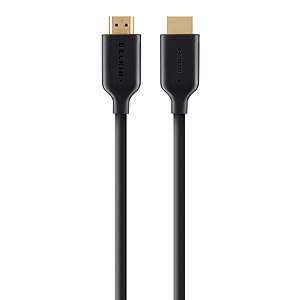 Belkin Gold-Plated High-Speed HDMI Cable with Ethernet 4K/Ultra HD Compatible. 2m
