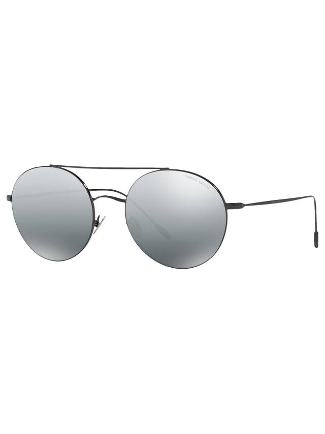 Giorgio Armani Giorgio Armani AR6050 Sunglasses Women Round Black 54mm New 100% Authentic 