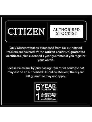 Citizen BM7170-53L Men's Date Titanium Bracelet Strap Watch, Silver/Navy