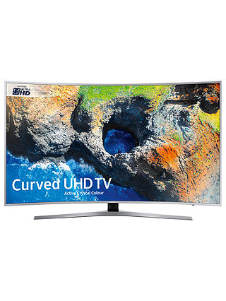 Samsung UE65MU6500 Curved HDR 4K Ultra HD Smart TV, 65" with TVPlus/Freesat HD & Active Crystal Colour, Ultra HD Certified, Silver