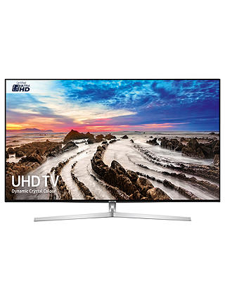 Samsung UE75MU8000 HDR 4K Ultra HD Smart TV, 75" with TVPlus/Freesat HD, Dynamic Crystal Colour & 360 Design, Ultra HD Certified, Silver