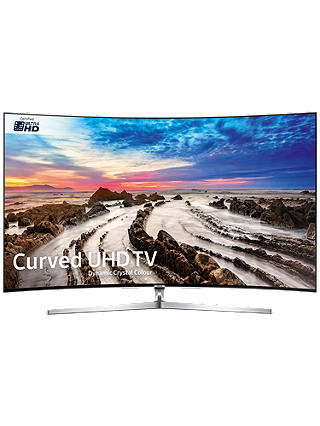 Samsung UE65MU9000 Curved HDR 1000 4K Ultra HD Smart TV, 65" with TVPlus/Freesat HD, Dynamic Crystal Colour & 360 Design, Ultra HD Certified, Silver