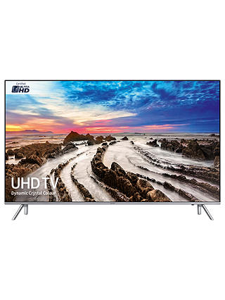 Samsung UE65MU7000 HDR 1000 4K Ultra HD Smart TV, 65" with TVPlus/Freesat HD, Dynamic Crystal Colour & 360 Design, Ultra HD Certified, Silver
