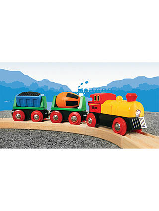 BRIO World Battery Operated Action Train, FSC-Certified (Beech)