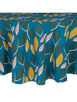 John Lewis & Partners Scandi Palm Springs Round Tablecloth, Multi, Dia.180cm