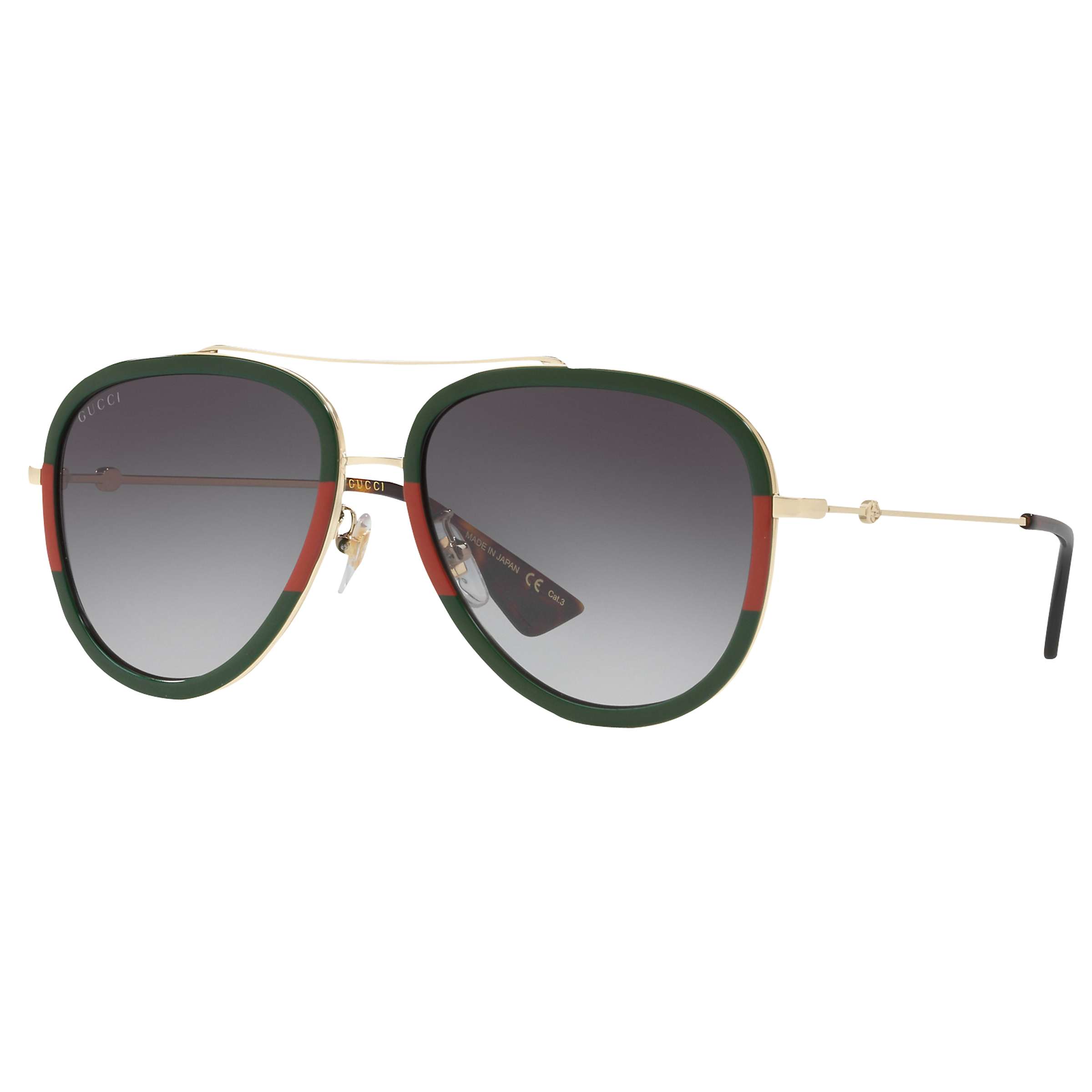 Buy Gucci GG0062S Aviator Sunglasses Online at johnlewis.com