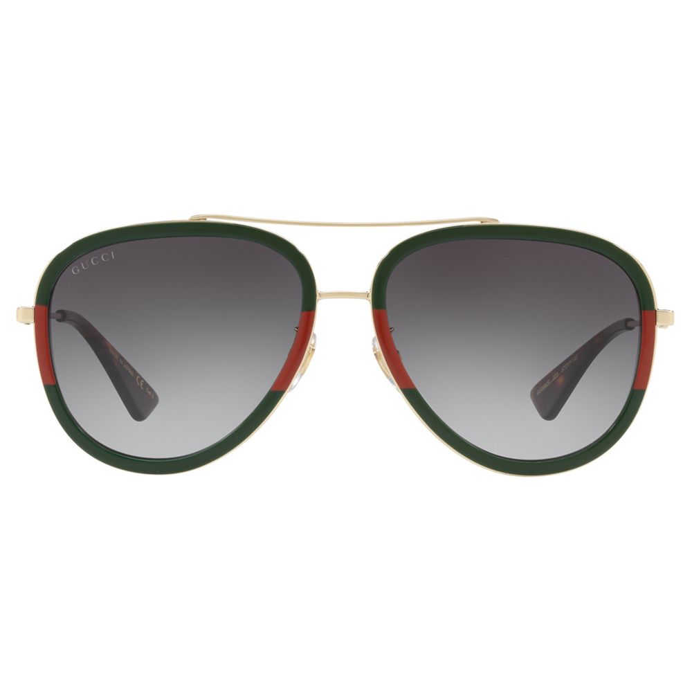 Gucci GG0062S Aviator Sunglasses, Multi/Grey Gradient at John Lewis &  Partners