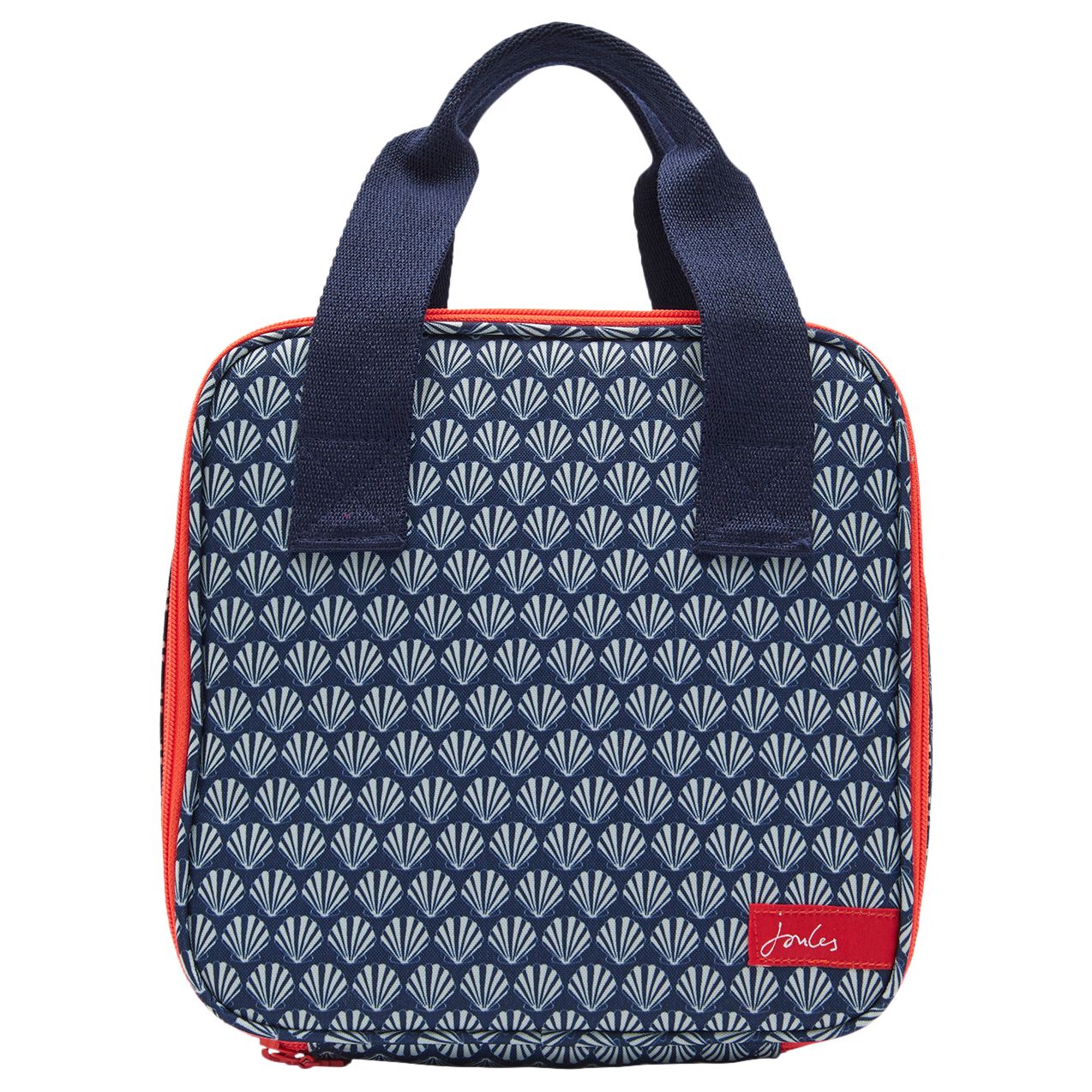 Joules Shell Print Lunch Bag, French Navy