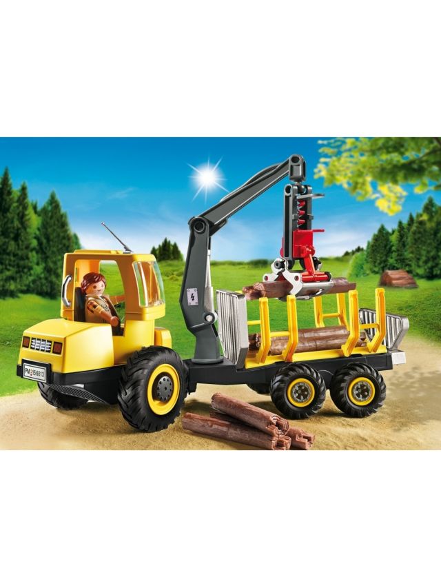 Playmobil timber truck sales with crane