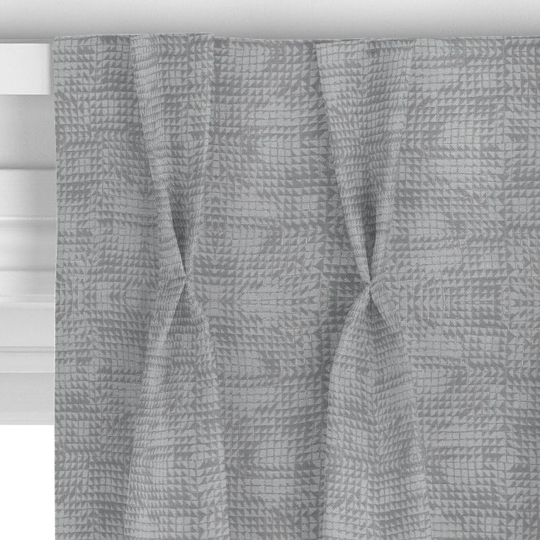 John Lewis Loki Squares Made to Measure Curtains, Steel