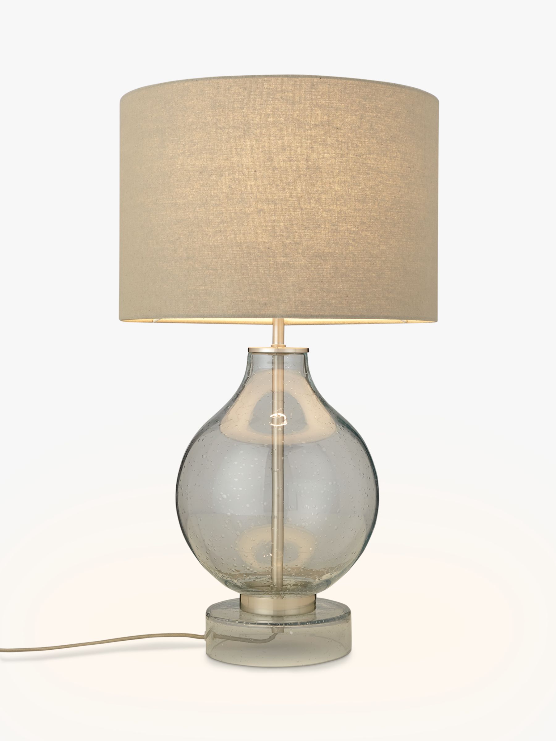 Croft Collection Selsey Large Table Lamp, Blue Tinted